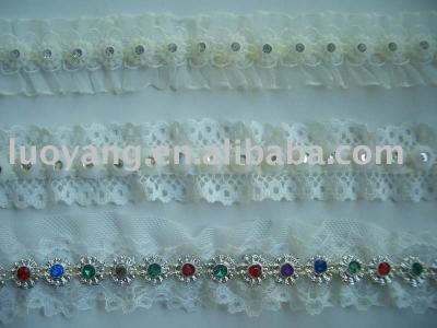rhinestone lace (rhinestone dentelle)