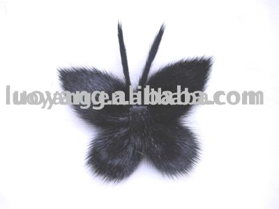mink fur butterfly (papillon de fourrure de vison)