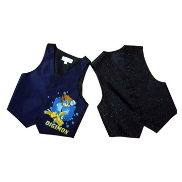 Children`s Polyester Woven Vests (Children `s Polyester Woven Westen)