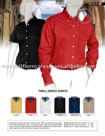 Twill Dress Shirts (Sergé Chemises)