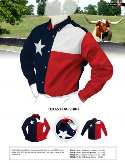 texas flag shirt (Indicateur shirt au Texas)