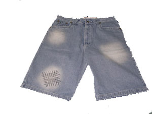 Men`s Woven Short Jeans