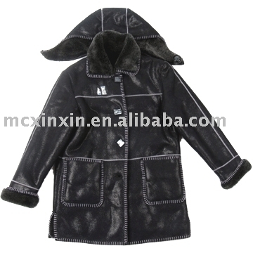 Artificial fur skin coat AA-601 (Artificial fur skin coat AA-601)