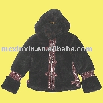 Artificial shearling coat AB-401 (Artificial shearling coat AB-401)
