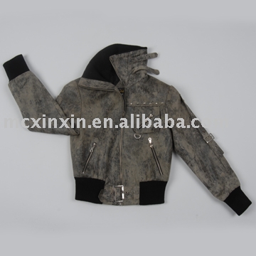 micro suede coat (micro manteau en suède)