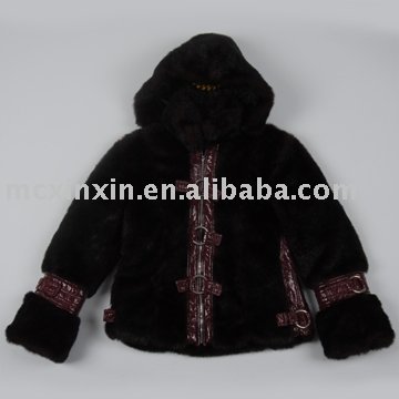 women`s artificial fur skin coat AB-401 (Женская искусственный мех и кожу пальто AB-401)