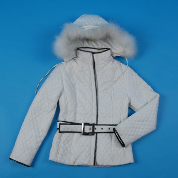 weißer Baumwolle Mantel (weißer Baumwolle Mantel)