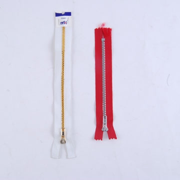 No.5 Plastic Zipper, A/L, C/E, with gold or silver plated teeth (No.5 Kunststoff-RV, A / L, C / E, mit Gold oder Silber vergoldet Zähne)