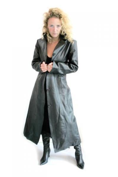 Ladies Leather Long Coats (Ladies Leather Long Coats)