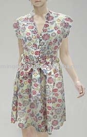 cotton printed voile dress (cotton printed voile dress)