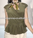 cotton jacquard blouse (cotton jacquard blouse)