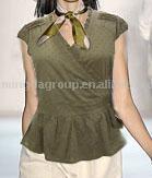 cotton jacquard blouse (cotton jacquard blouse)