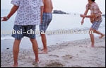 Men Beach Shorts - Microfiber 100% Polyester Peach Twill (Men Beach Shorts - Microfiber 100% Polyester Peach Twill)