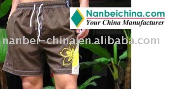 Swim Trunk, Board Shorts, Beach Shorts - Microfiber 100% Polyester Peach Twill (Swim Trunk, Board Shorts, Beach Shorts - Microfiber 100% Polyester Peach Twill)