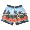 Swimming Shorts - 100% poly peach skin (twill) with printing (Swimming Shorts - 100% poly peach skin (twill) with printing)