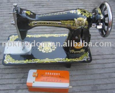 Super China brand JA2-1 head hand sewing machine with Golden Tin Accessories (Super China brand JA2-1 head hand sewing machine with Golden Tin Accessories)