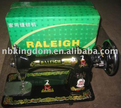 Raleigh Brand Ja2-1 Head Household Sewing Machine With Golden Tin Accessories (Raleigh Brand Ja2-1 Head Household Sewing Machine With Golden Tin Accessories)