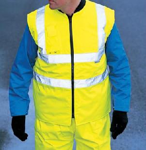 SA22055 High Visibility Reversible Body warmer (SA22055 Haute Visibilité Réversible Body Warmer)