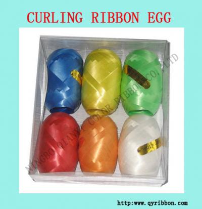 curling ribbon egg (Kräuselband Ei)