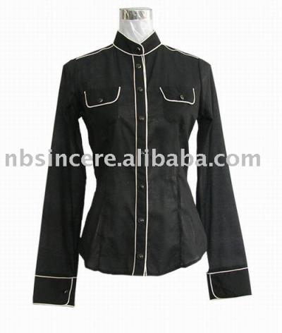 100% cotton ladies` shirt (100% cotton ladies` shirt)