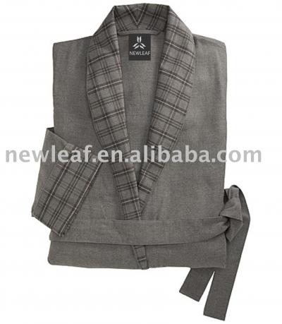 Flannel Herringbone and Plaid Robe Pajamas (Flannel Herringbone and Plaid Robe Pajamas)
