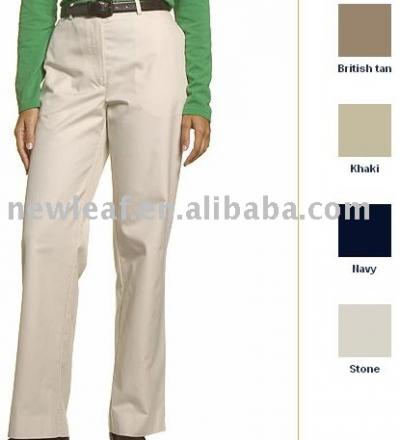 Ladies` Plain-Front Fluid Stretch Dress Trouser (Ladies` Plain-Front Fluid Stretch Dress Trouser)