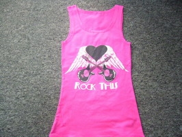 cotton tank top with print (cotton tank top with print)
