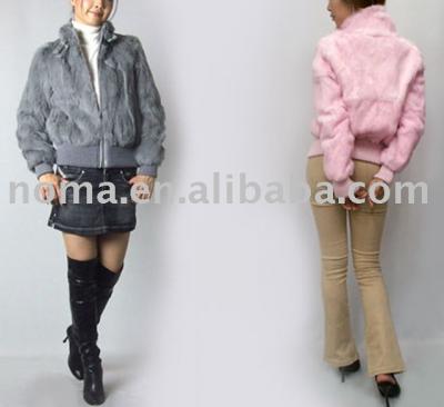 Rabbit fur Garment coat (Кролик меховой одежды пальто)