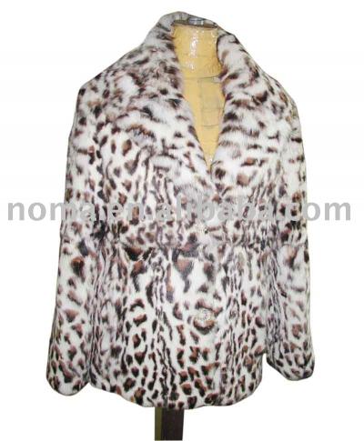 print rabbit jacket fur garment (печать кролик куртку меховую одежду)