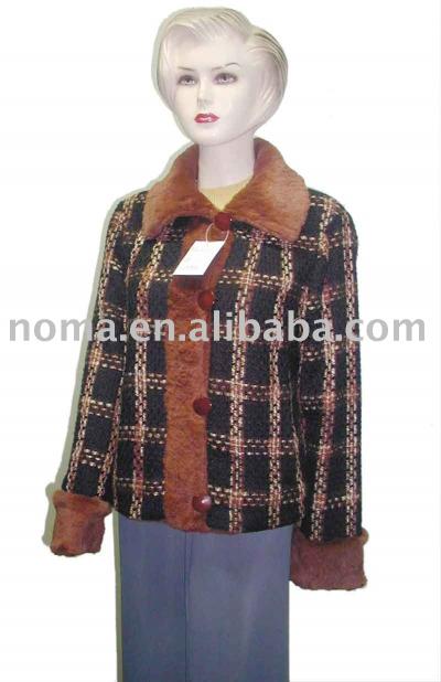 fabric garment with fur (fabric garment with fur)