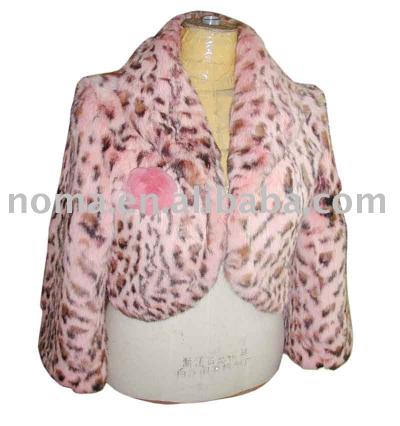 print Kaninchenfell Jacke Kleid (print Kaninchenfell Jacke Kleid)