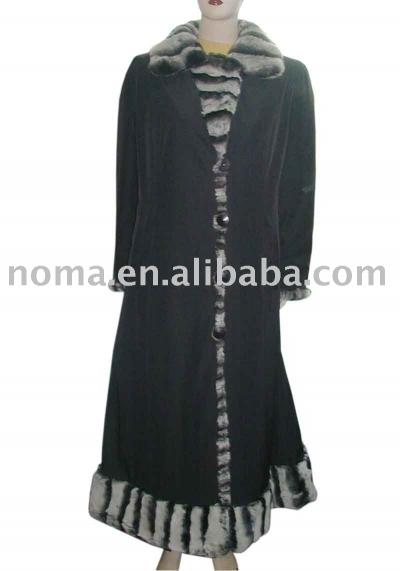 fabric fur overcoat garment coat (fabric fur overcoat garment coat)