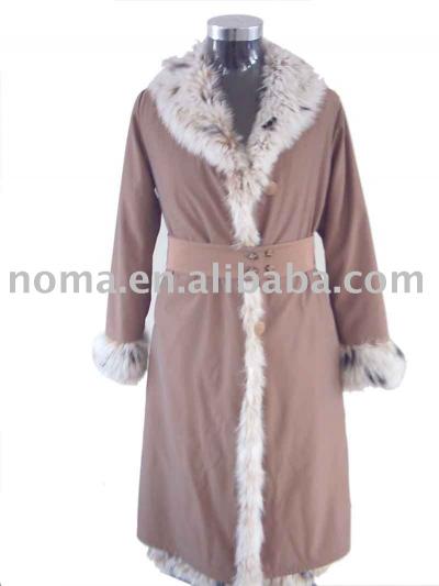 fur garment knitted coat (les vêtements en fourrure tricotée manteau)