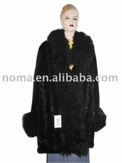 Rabbit Knitted Coat fur garment lady`s clothing (Rabbit Knitted Coat fur garment lady`s clothing)