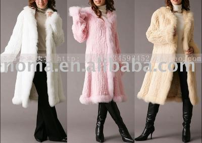 REX RABBIT KNITTED COATS WITH FOX (REX RABBIT KNITTED COATS WITH FOX)