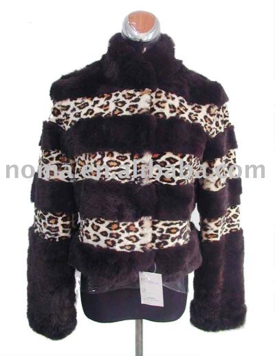 print rex fur garment lady`s coat (печать Rex меховая одежда Женская пальто)