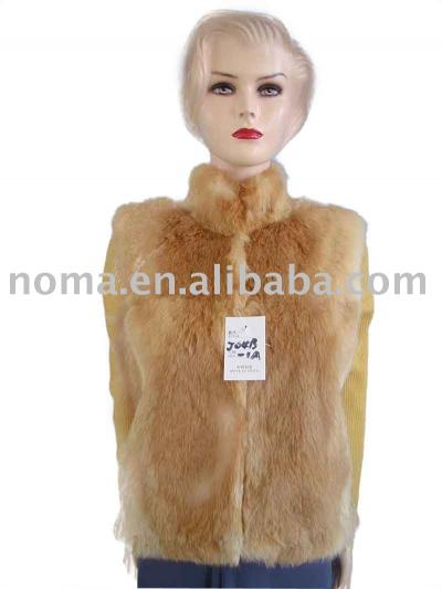 rabbit fur vest garment (Veste de fourrure de lapin vêtement)