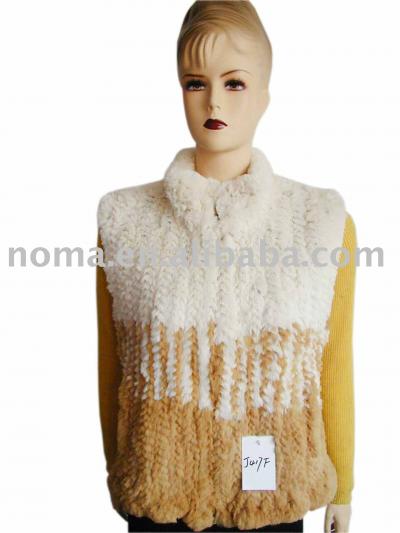 Lady`s Rex Rabbit fur Vest Garment (Lady `s Rex fourrure de lapin Vest Garment)