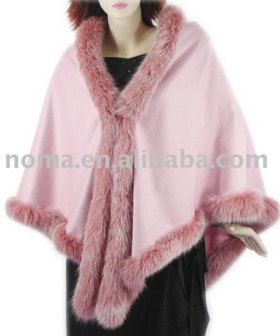 Fox Beschnittene Cashmere Cape (Fox Beschnittene Cashmere Cape)