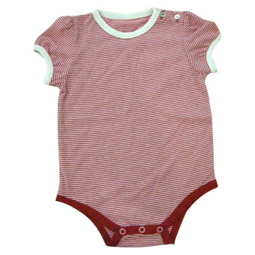Baby`s Striped Yarn Dyed Cotton Body Suit (Baby`s Striped Yarn Dyed Cotton Body Suit)