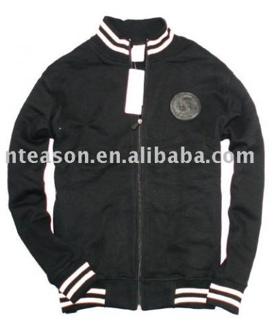 Stand collar flannelette sportswear with Fastener (Stand collar flannelette sportswear with Fastener)