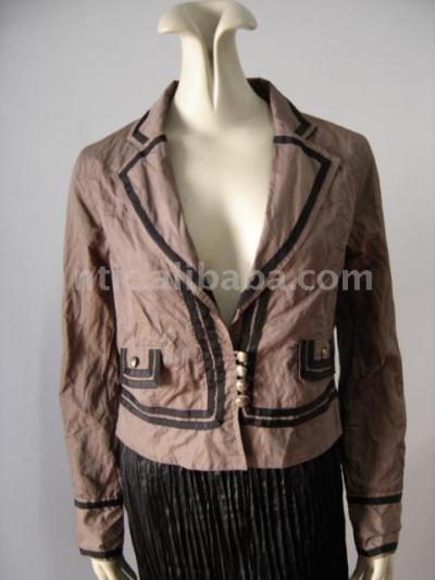JK07004 metallic fabric jacket