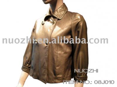 Fashionable female leather jacket (Fashionable female leather jacket)