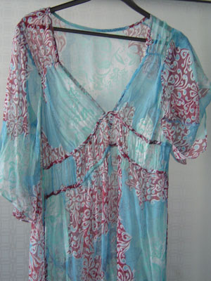 silk print dress (Robe de soie)