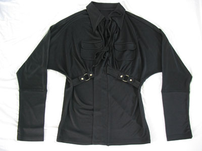 65% cotton 33% nylon 2% spandex dyed blouse (65% cotton 33% nylon 2% spandex dyed blouse)