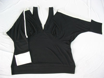 100% polyester tricot dyed blouse (100% polyester tricot dyed blouse)