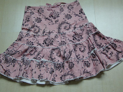 100% cotton print skirt