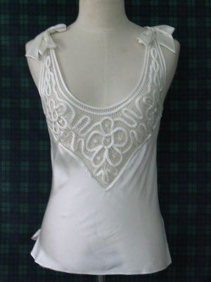 women`s 95% polyester 5% spandex satin lace sleeveless tank top (Women `s 95% polyester / 5% spandex satin dentelle réservoir sleeveless top)