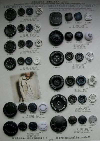 Polyester buttons with logo (Polyester buttons with logo)