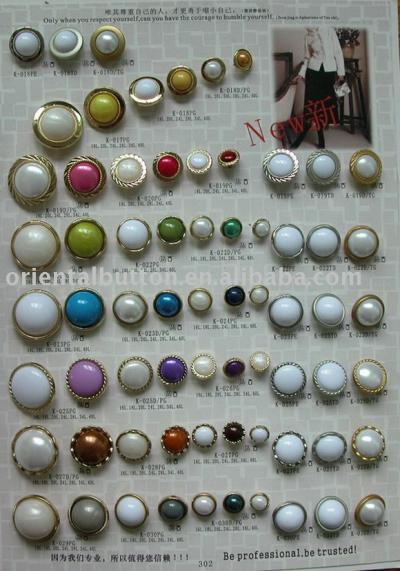 Polyester %26 abs plated combination buttons (Polyester %26 abs plated combination buttons)